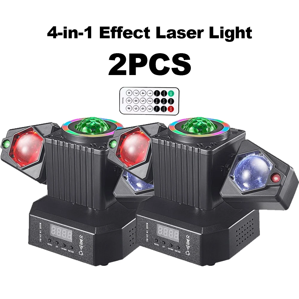 

1/2PCS 50W LED Laser Stage Light DMX512 RGBW Beam Effect Light with Strobe Sound Activated for DJ Bar Wedding Party KTV Show