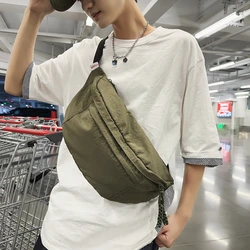 Large capacity Men Waist Bag Fanny pack Street Hip hop Waist pack Casual Unisex New Crossbody Chest Bags Outdoors Nylon Belt Bag