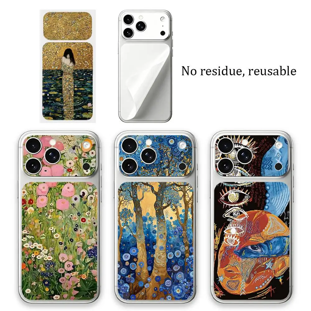

G-Gustav K-Klimt Garden Back Skin Sticker For iPhone 17 Pro,17 Pro Max Anti-Scratch Protective Film
