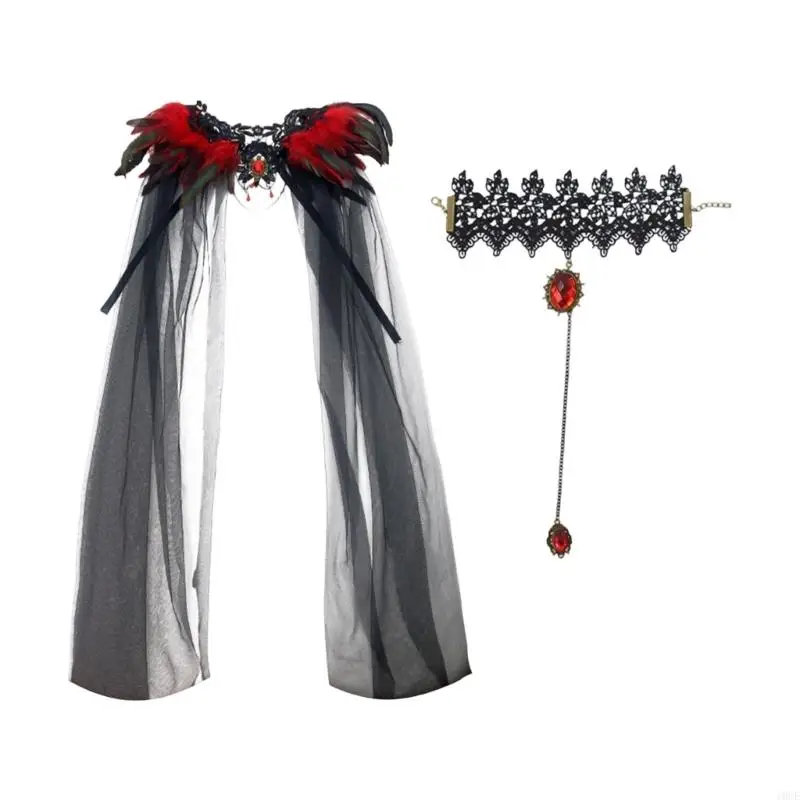 Fashion Theater And Matching Wristband Set For Drama Dance Cosplay Event
