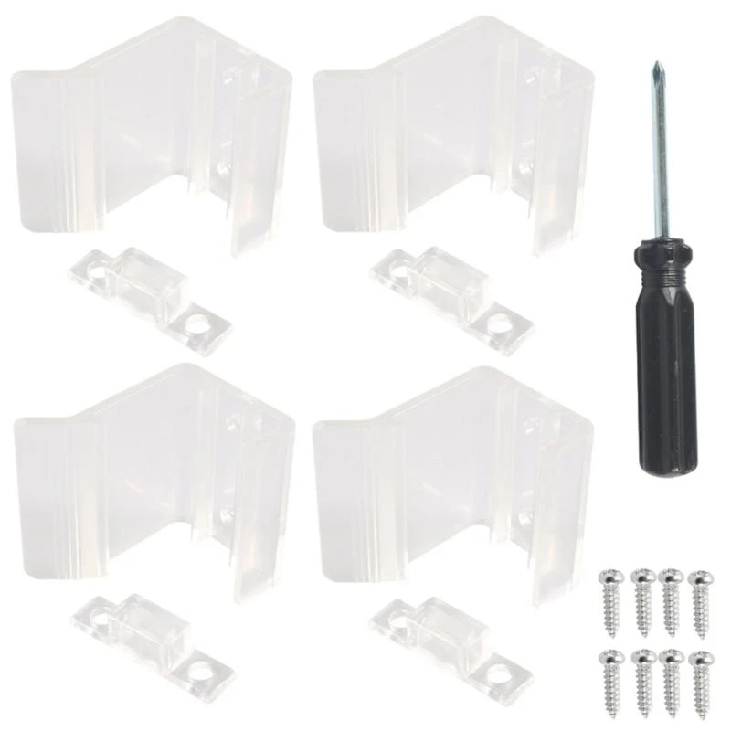 

0xxd Универсальный прозрачный раздвижный зеркальный дверной защелки легко использовать для использования интерьера трейлера