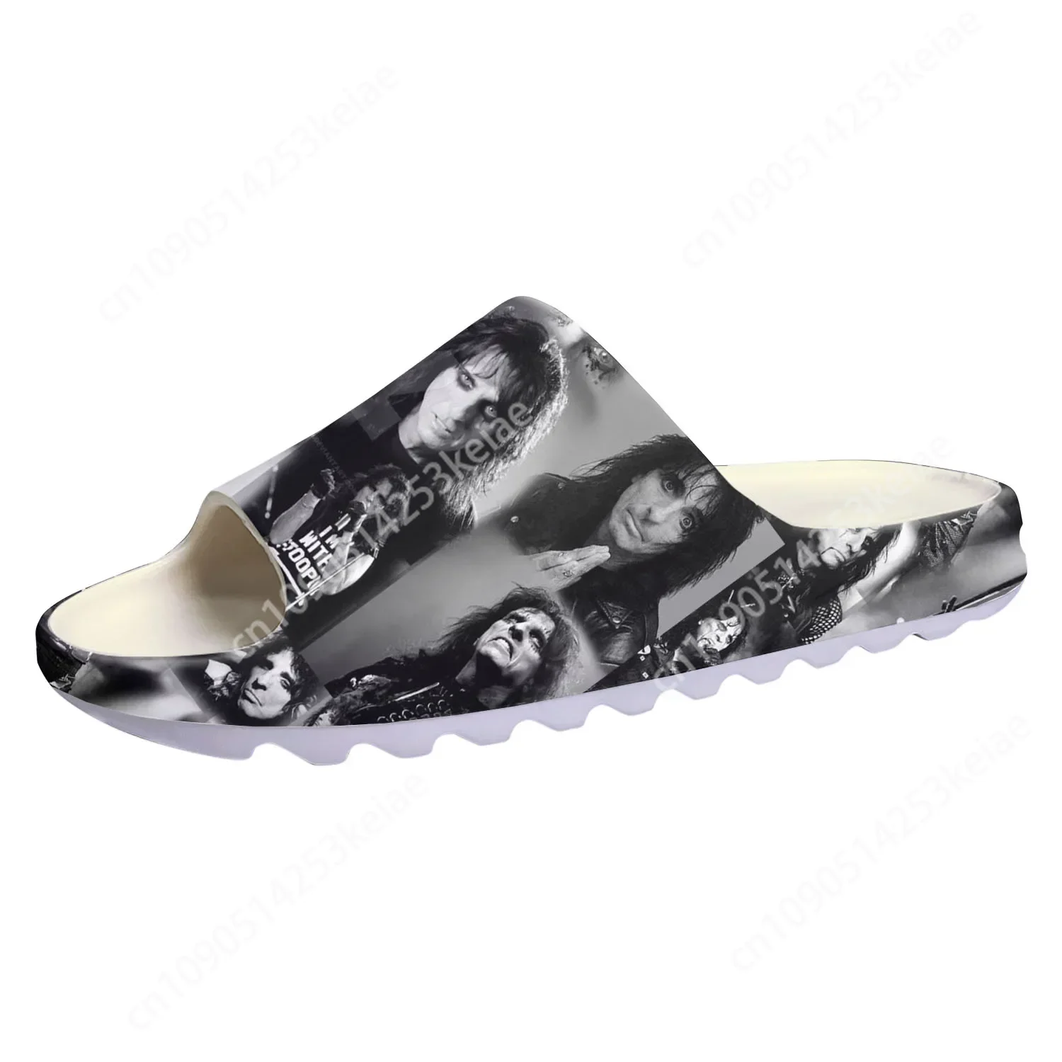 Alice Cooper Rock Singer Soft Sole Sllipers Home Clogs Water Shoes Mens Womens Teenager Bathroom Beach Customize on Shit Sandals