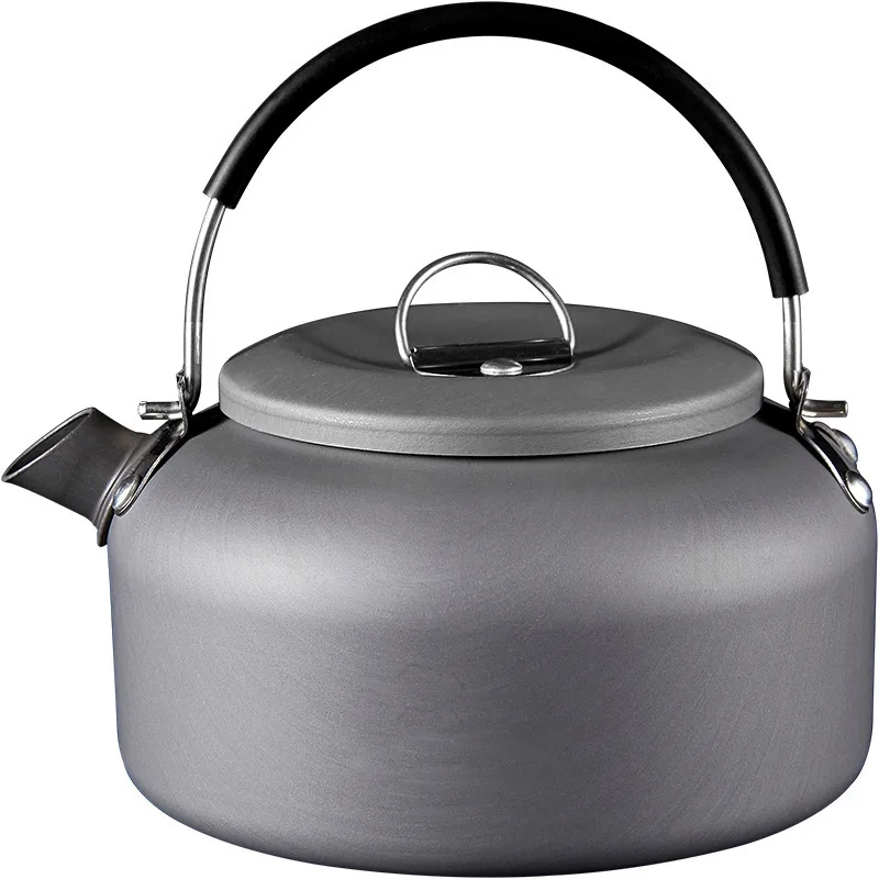 0.8L/1.4L Outdoor Lightweight Aluminum Camping Teapot Kettle Coffee Pot Outdoor Kettle for Camping Hiking Backpacking