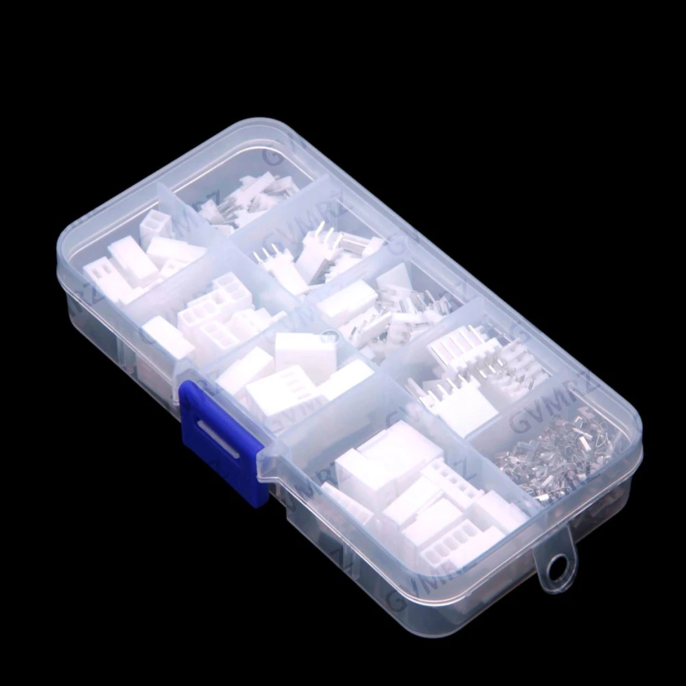 230PCS 2P-5P KF2510 2p 3p 4P 5P pin Terminal Housing Pin Header Connector Adaptor header Terminal Assortment Kit 4P 5P