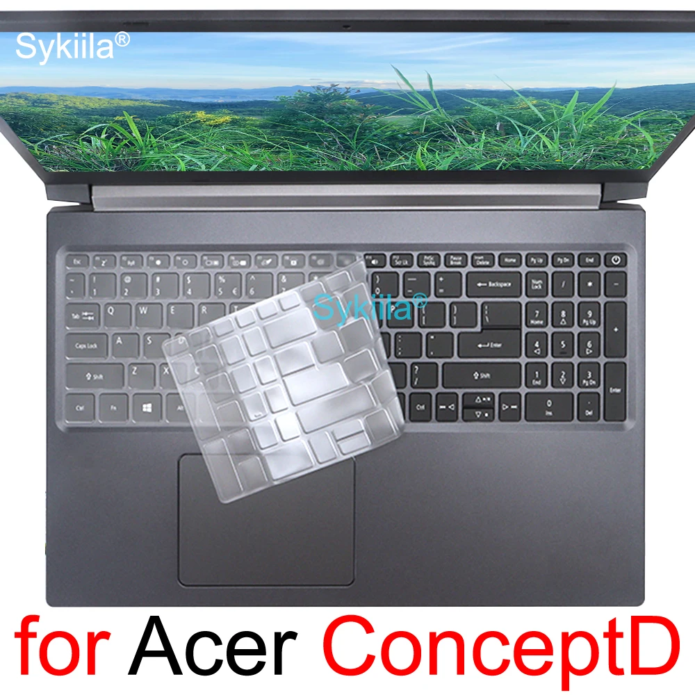 Keyboard Cover for Acer ConceptD 3 Pro 5 Pro CN315 CN515 CN517 71 71P 3D Creator Laptop Silicone Protector Skin Case 15 17