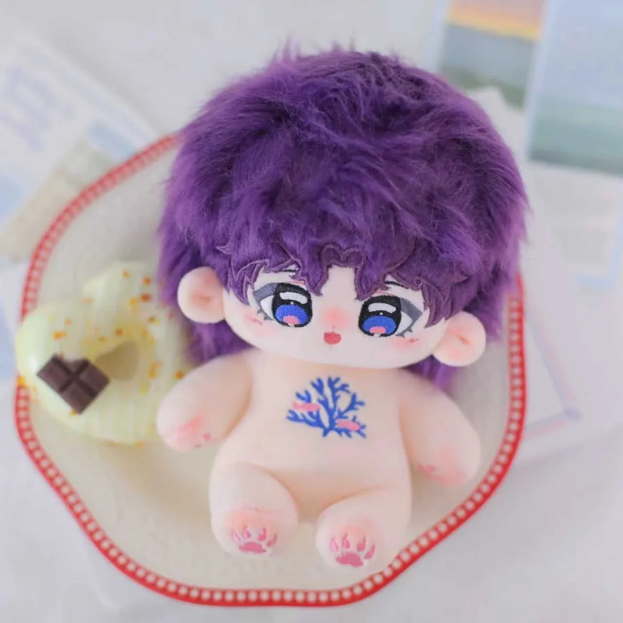 

Rafayel Love and Deepspace Anime Handsome Boy Plush Doll Stuffed Body Dress Up Clothes Cotton Plushies Figures Xmas Gift 20cm