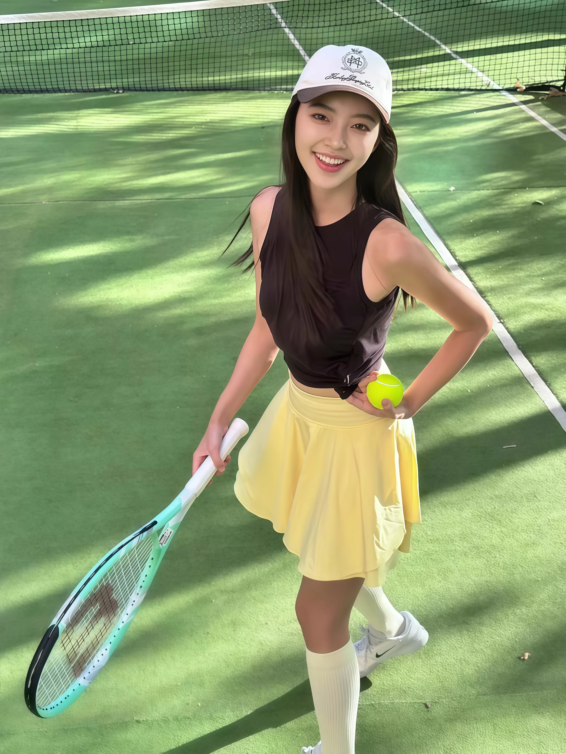 

Women's Tennis Outfit Set Quick Dry Breathable Fitness Clothes Skirt Vest Two Piece Set Spring Summer New Style Sporty