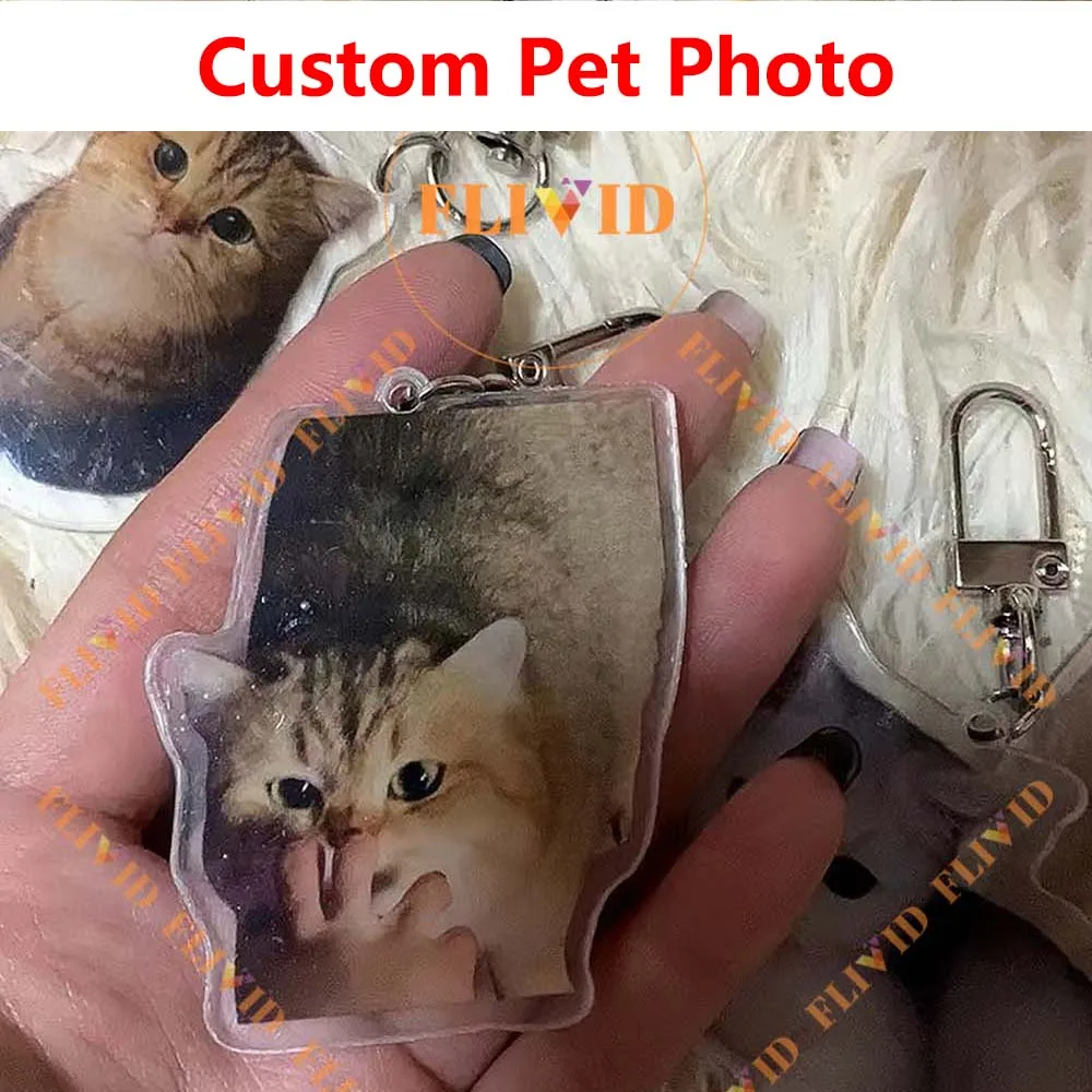 

Personalized Cat Tags Customized Dog Tag Animals Pet Accessories Memorial Gift Double Sided Acrylic Puppy