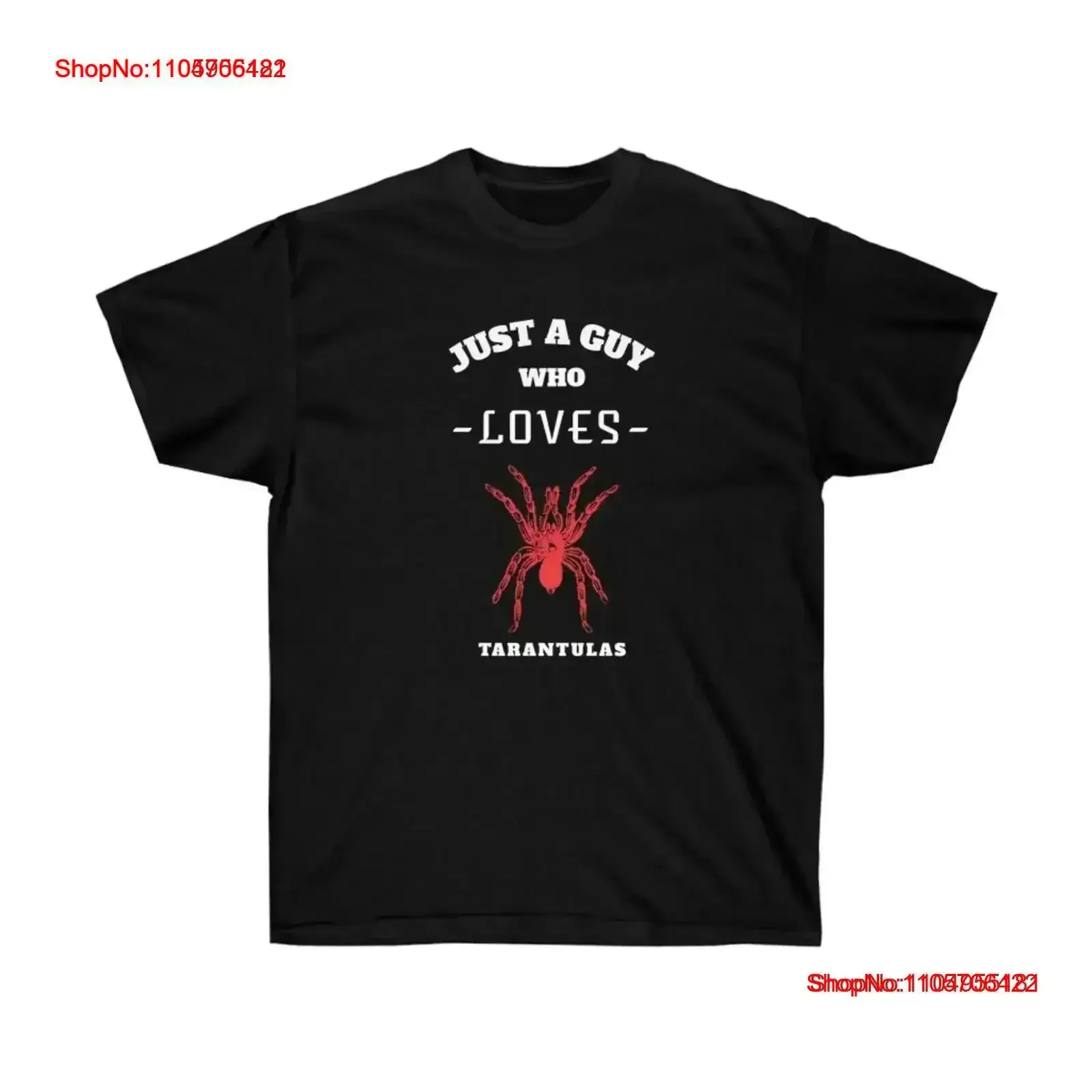 Just a Guy Who Loves Tarantulas T shirt vintage Washed Breathable Stylish designer clothes graphic fashion Stretched homme Soft