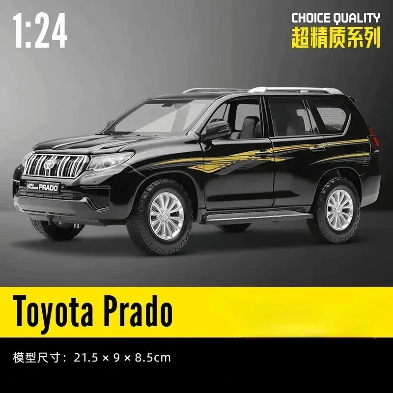 CCA1:24 Toyota Land Cruiser Prado High Simulation Diecast Car Metal Alloy Model Car Children\'s toys collection gifts