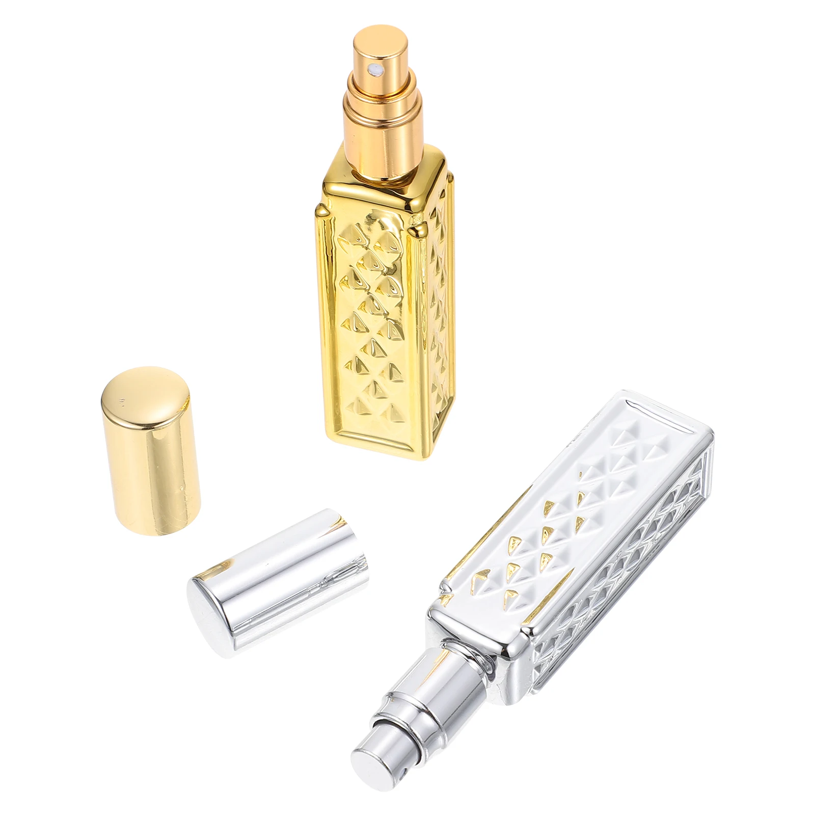 2 قطعة زجاجات رذاذ عطر زجاجية حجم سفر مدمج قابل لإعادة الملء مانعة للتسرب حرفية دقيقة لعينة غسول زيت العطور الفرعية #5