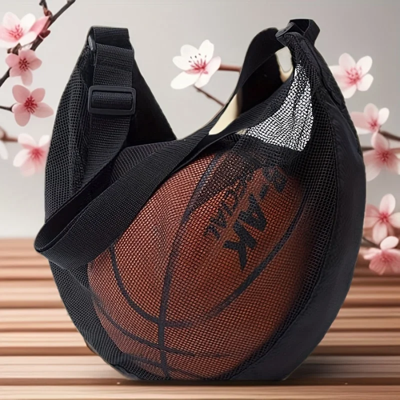 

1pcsLarge-capacity basketball bag, shoulder crossbody bag, sports training ball storage bag, basketball bag, volleyball net bag,