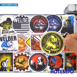 20/30/50Pieces Welding Worker Decals Funny Welder Pattern Retro Stickers for Luggage Motorcycle Bike Phone Laptop Helmet Sticker