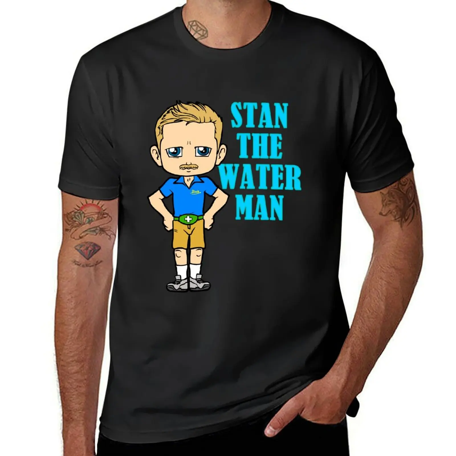 

Stan the Water Man T-Shirt blacks customs design your own mens t shirt