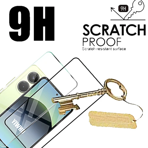 4-1 шт. закаленное стекло для Redmi Note 14 4G 5G 13 Pro Max Защитная пленка для экрана Redmi Note14 13Pro 13c 12c Передняя защитная пленка