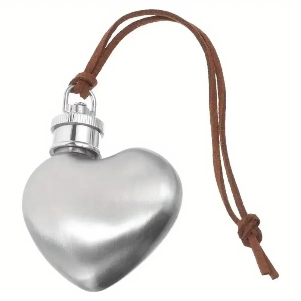 Water Bottle Mini Heart Hip Flask Food Grade Stainless Steel Leakproof Wine Pot 1 Oz Wine Flask Pendant Spirits