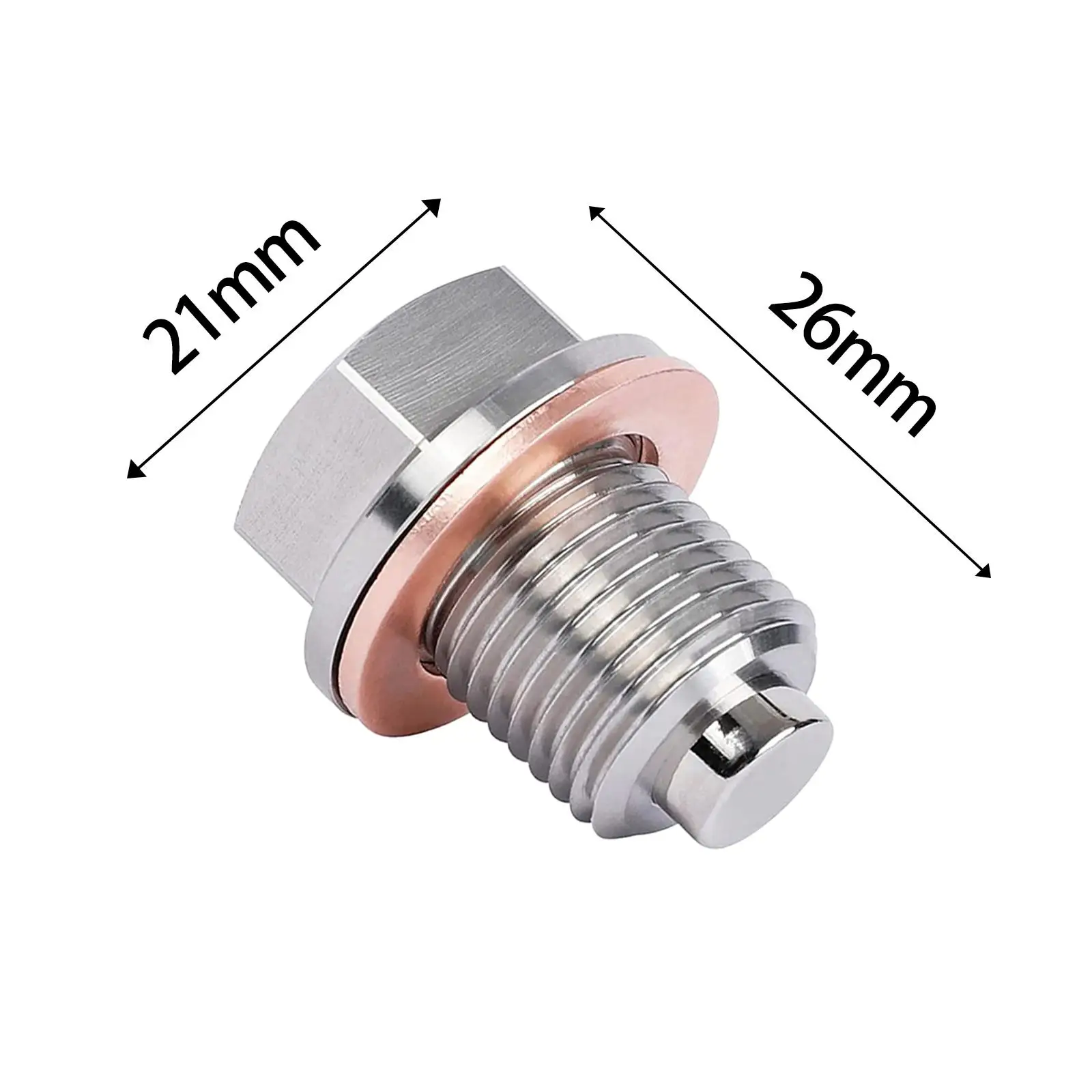 Magnetic Oil Drain Plug M14x1.5 Oil Pan Drain Plug Easy to Install Stainless