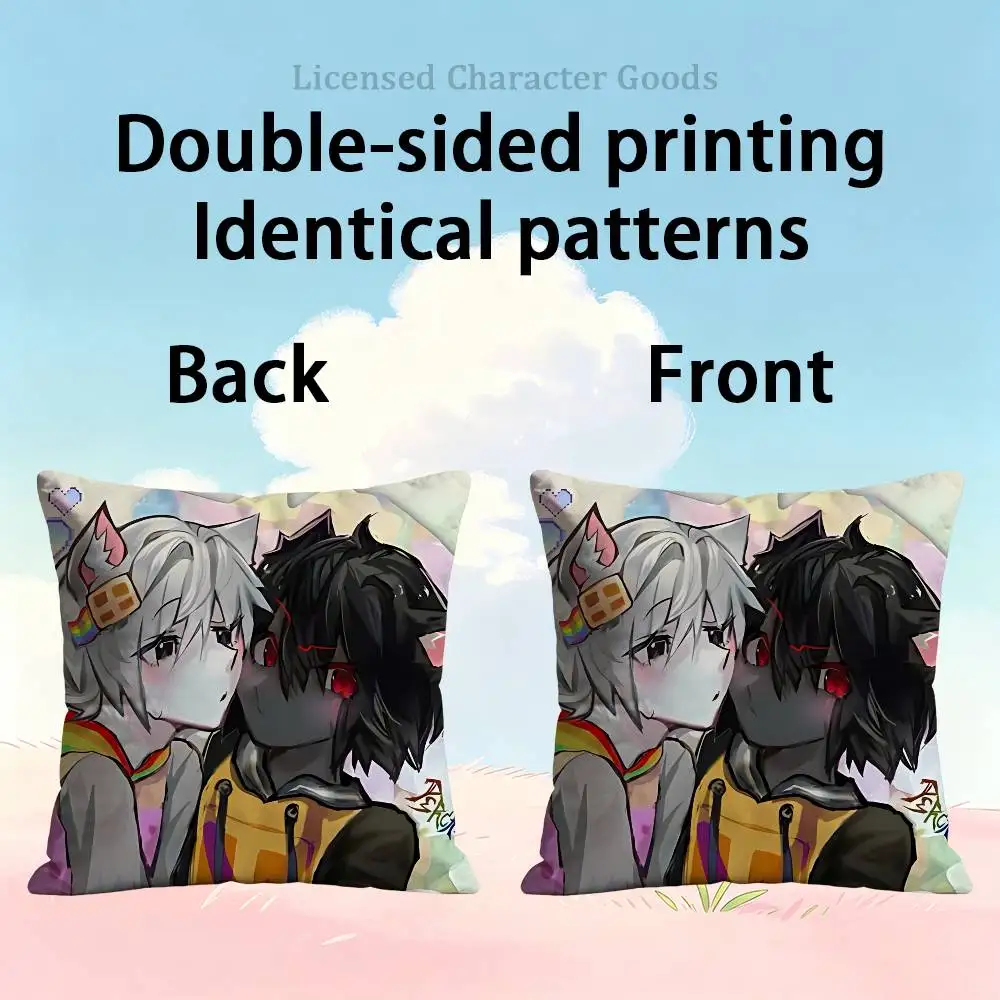 T-Tac N-Nyan Cat 30x30 65x65 40x40 45x45 50x50 cm Fade Resistant Throw Pillow Cover Pet Friendly Patio Sofa Decor