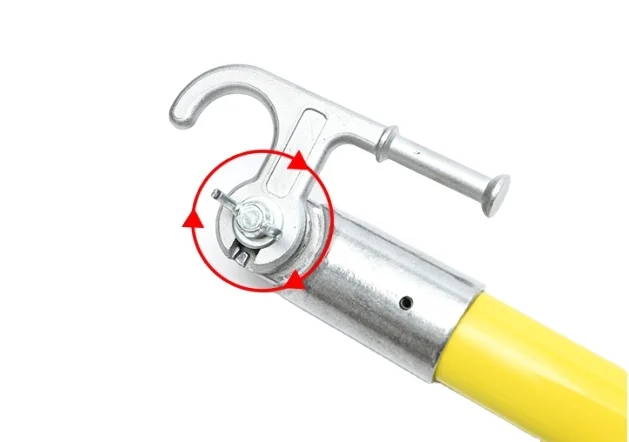 10,6m 12m Fibra de vidro telescópica FRP Triângulo Hot Stick Isolado Operando Stick