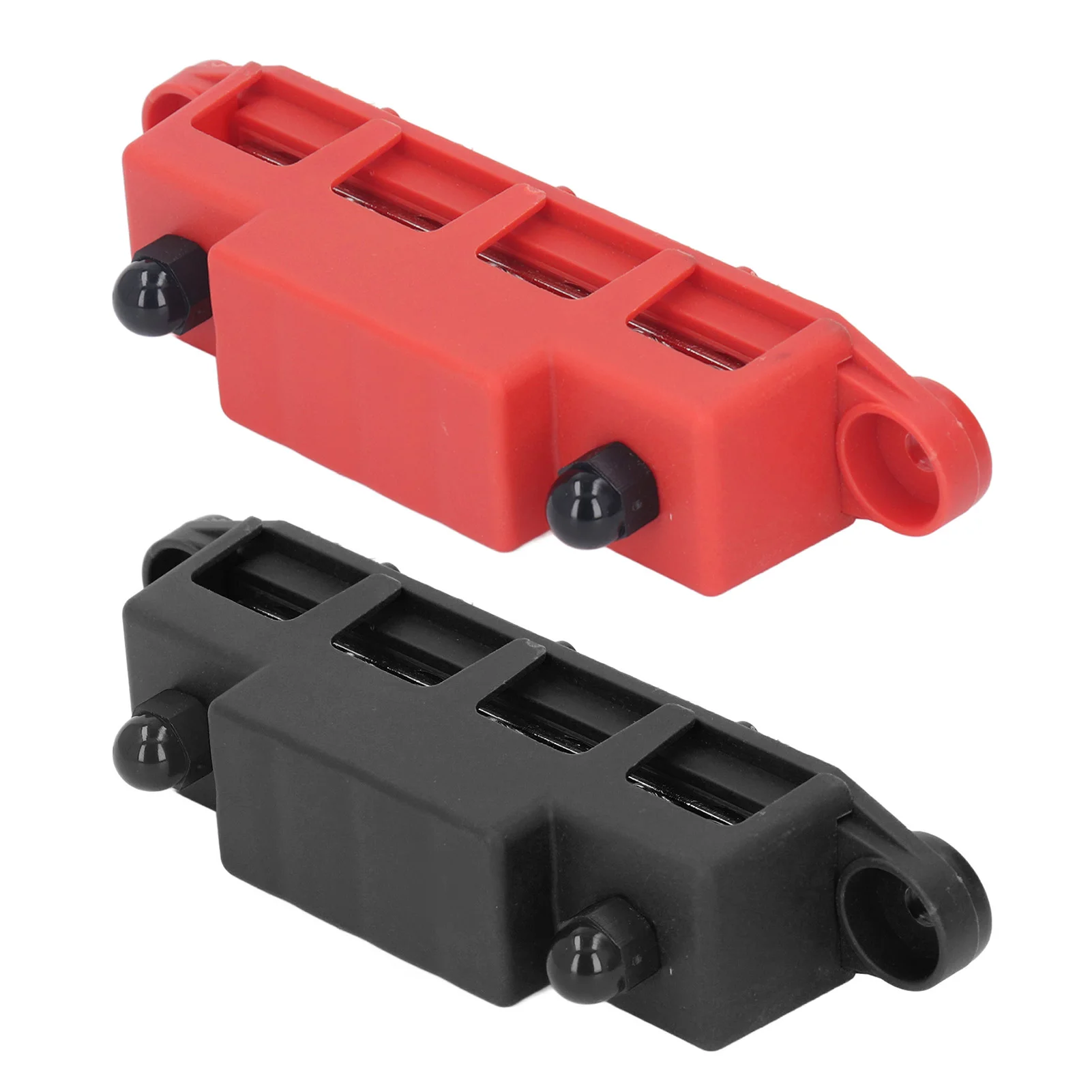 2Pcs Power Distribution Block M8 Screw 4 Terminal Bus Bar  48V 250A for Automobile Boat Bus Bar Power Distribution Block