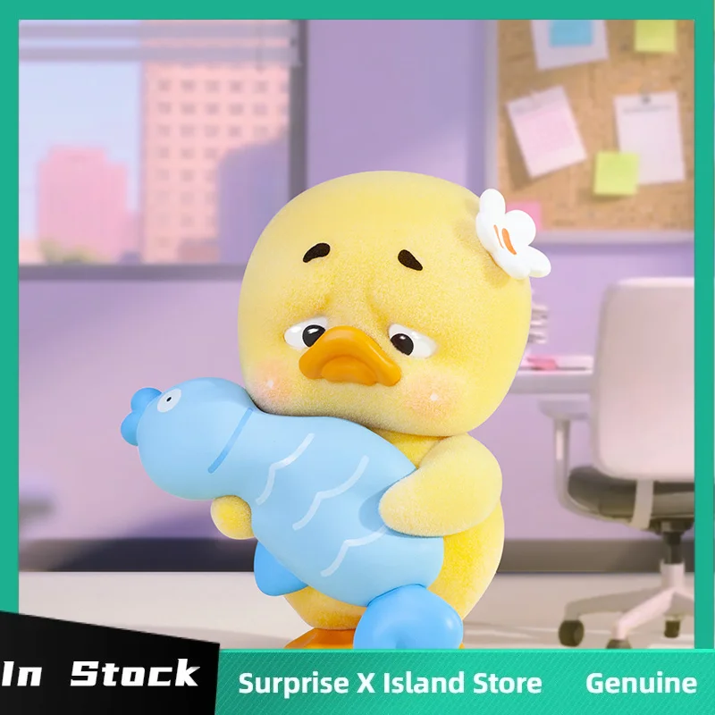Genuine Upsetduck Stop The Spiral Duck Series Blind Box Figure Dolls Cute Desktop Ornament Model Toys Upsetduck Mystery Box Gift
