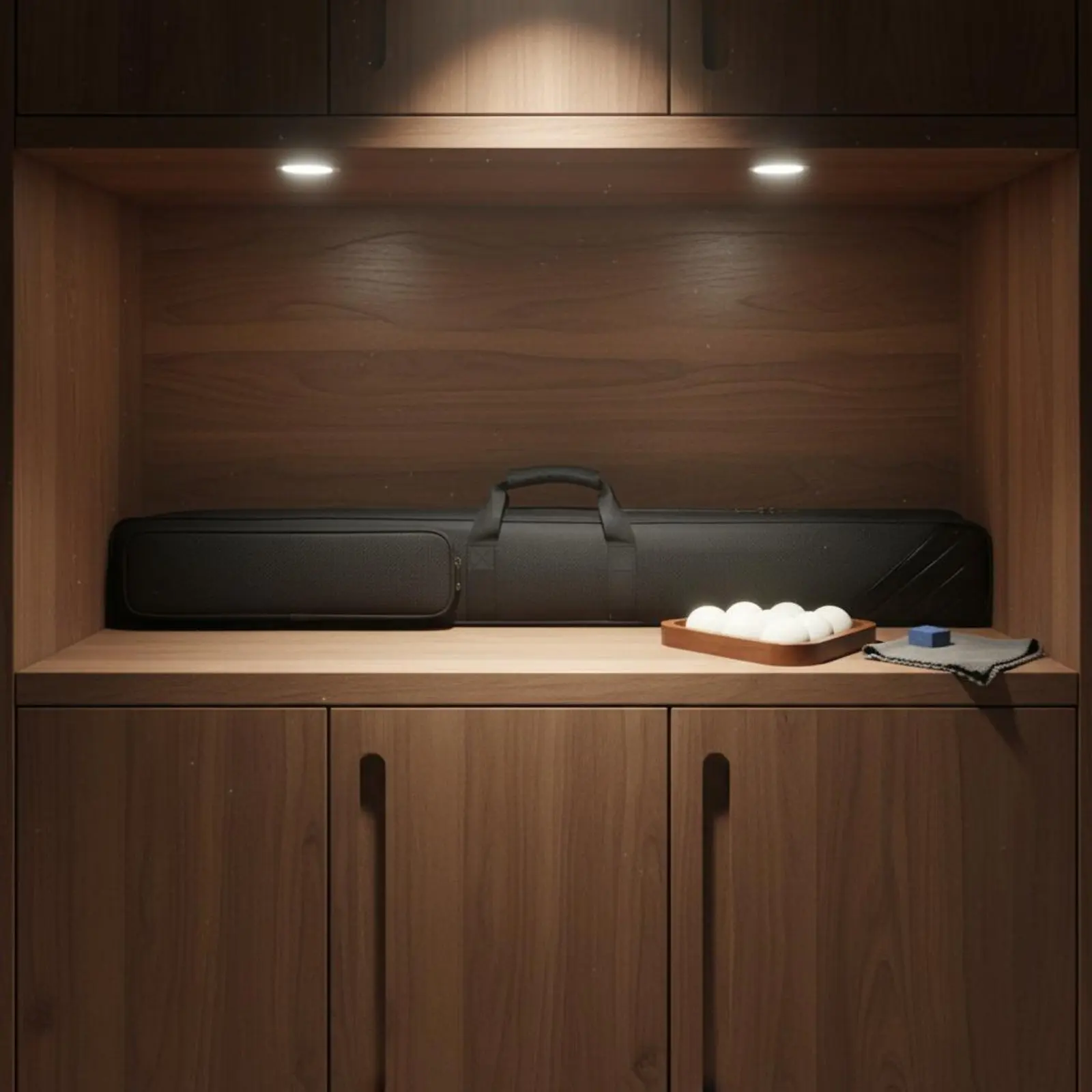 

3/4 Jointed Cue Bag Sturdy 1/2 Jointed Cue Case Snooker Stick Storage Bag External Pocket Sports Accessory Water-Resistant