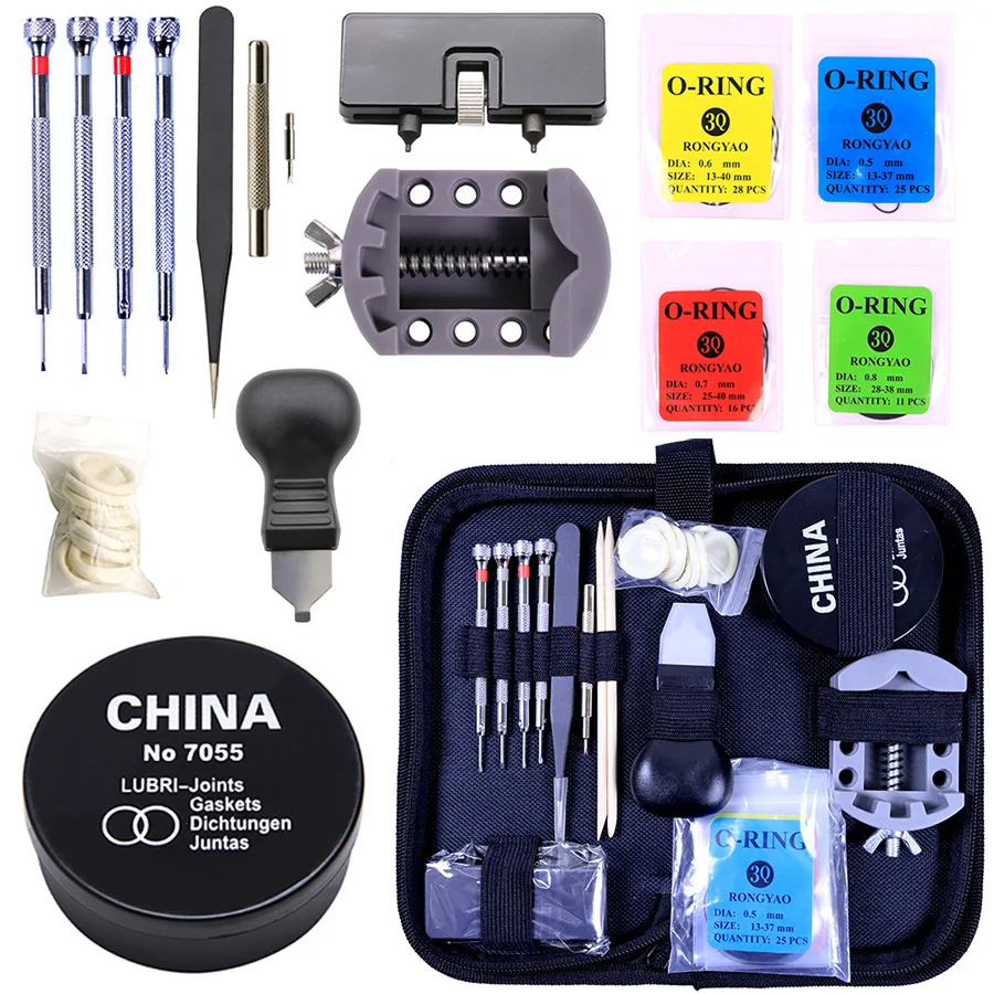 101/121-teiliges Set Uhrenreparaturwerkzeug, Zerlegen Sie das Uhrenarmband, Ersetzen Sie die Verbindungsstange des Uhrenarmbands, ersetzen Sie den wasserdichten Ring