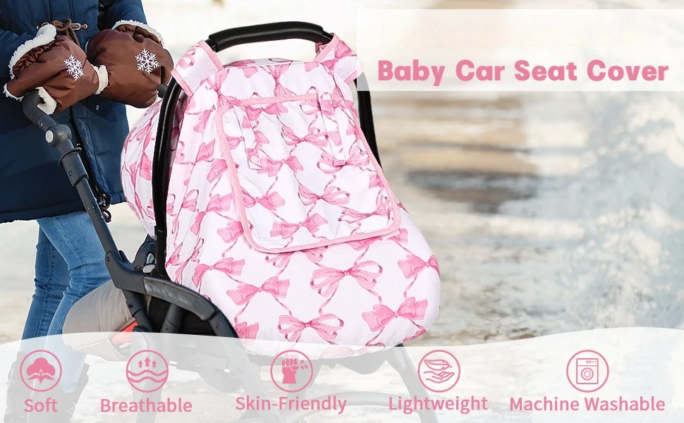 car seat cover baby summer winter baby car seat cover pink infant car seat cover