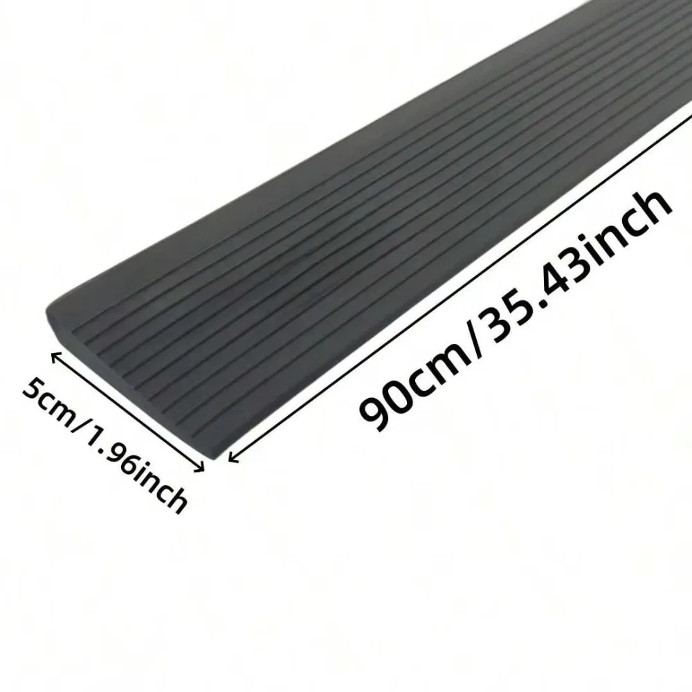Self-Adhesive Ramp Mat Non-Slip Multi-Purpose Floor Transition Strip Easy Install 90x5cm Door Threshold Ramp Home