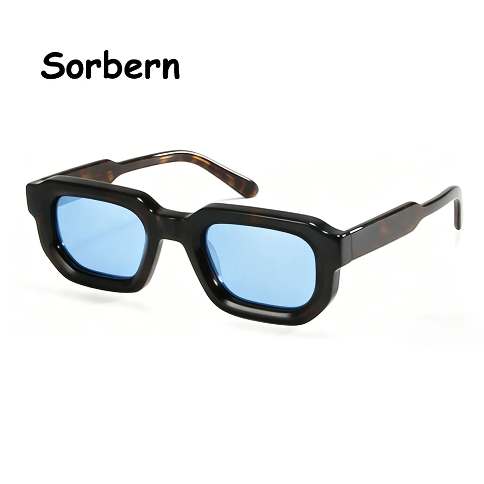 

Trendy Crystal Acetate Round Sun Glasses For Men Women Designer Oval Eyewear Man Glasses UV400 Circular lunette soleil femme