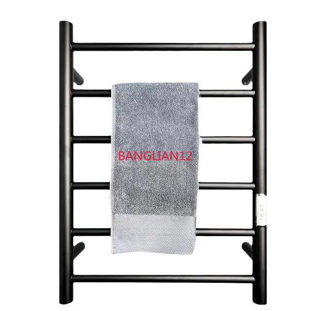 

Constant temperature digital display bathroom household bathroom electric towel rack free of punching