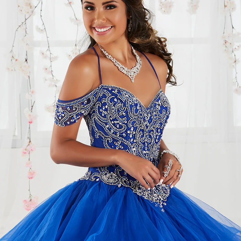 Vestidos De quinceañera con volantes De cristal para niña, Vestidos De Quinceañera De 15 Años, vestido De baile De cumpleaños dulce 16, vestido De noche 2023