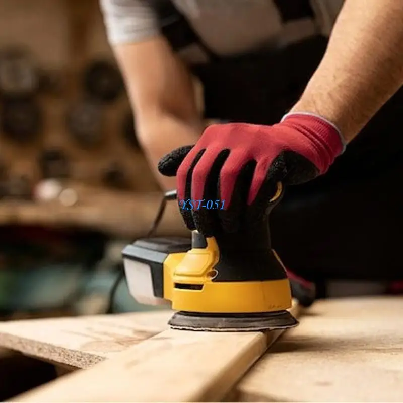 E15A Professional Heavy Duty Triangular Sanding Pad With Stainless Steel Base 6 Ventilation Holes For Efficient Dust Removal