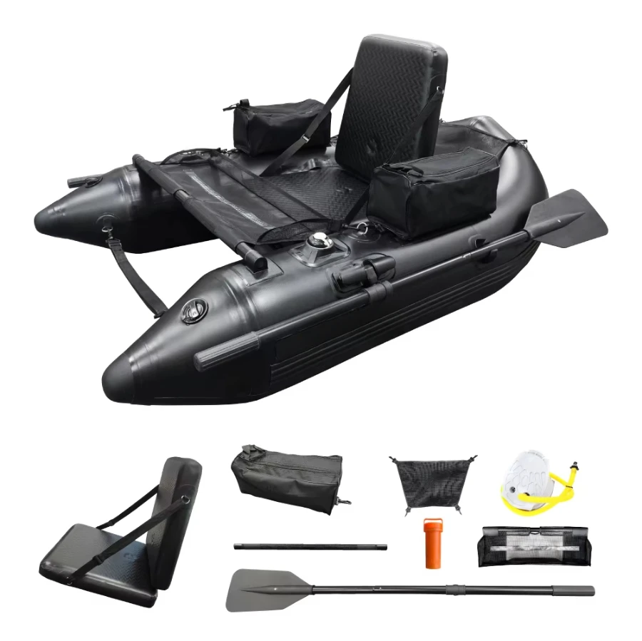 For PVC Plastic Belly Boat Inflatable Float Tube 170cm Fish Boats for Sale