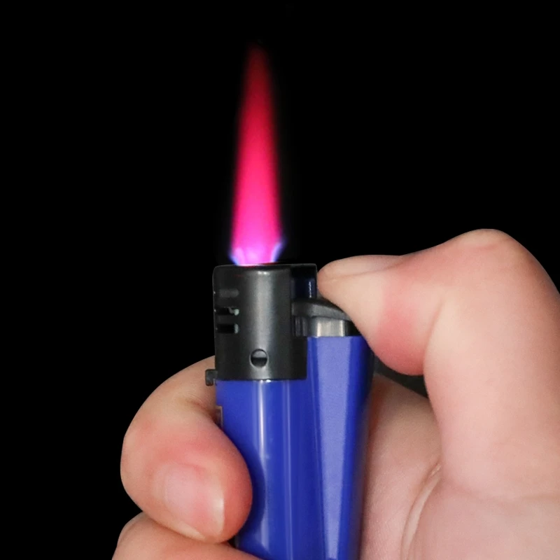 Clipper Lighter Windproof Jet Pink Flame Lighter Butane Gas Lighter Electronic Lighter 2024 New Style Lighter Smoking Gadgets