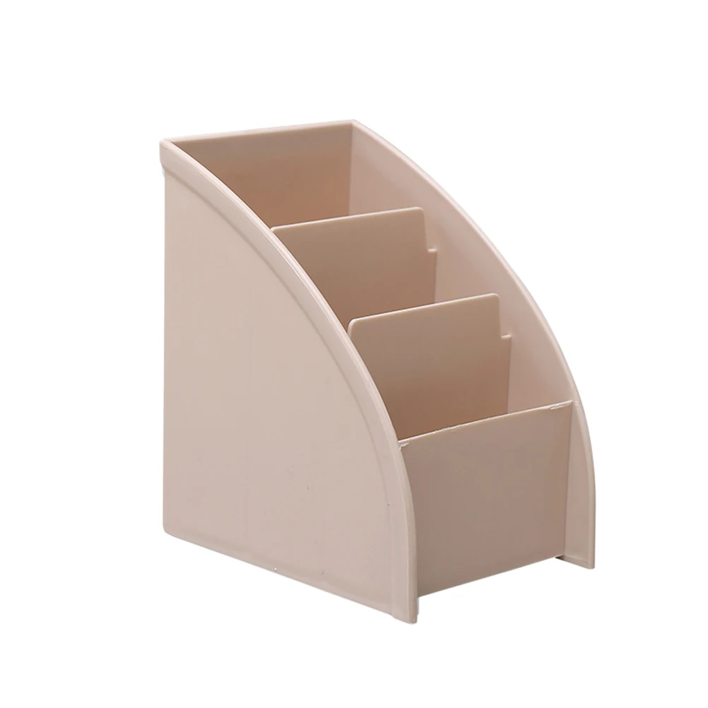 

Plastic Storage 3 Lattices Bedroom Living Room Plastic Storage Box Organizer Simple Style Desktop Case Trapezoidal Design