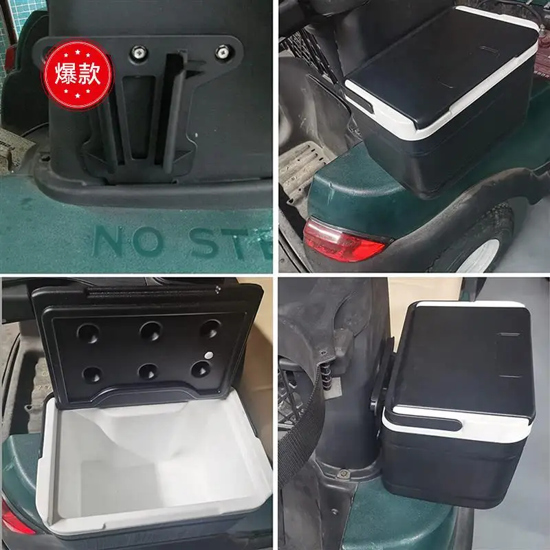 

2X For Golf Cart Ice Cooler With Mounting Bracket Kit Caddy Fit Club Car Precedent Tempo And Onward 102588101 103886801