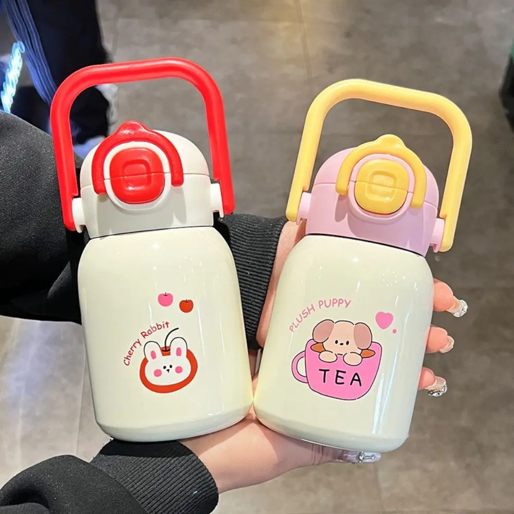 

Stainless Steel Travel Thermal Cup Keeps Cold and Heat 500ML Dual Drink Vacuum Flask Drinking Kettle Heat-resistant