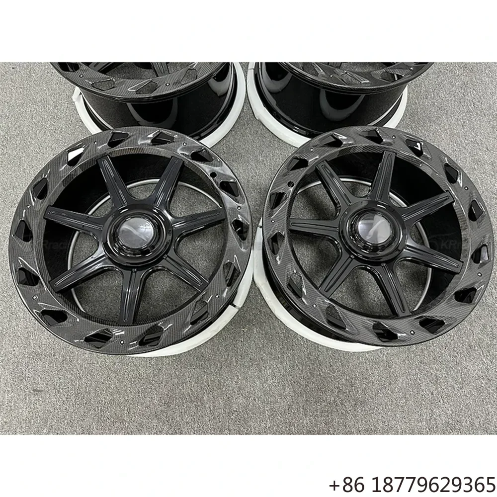 Forged MSY-Style Wheels with Dry Carbon Finish Luxury SUV Fitment After Vehicle Test Verified