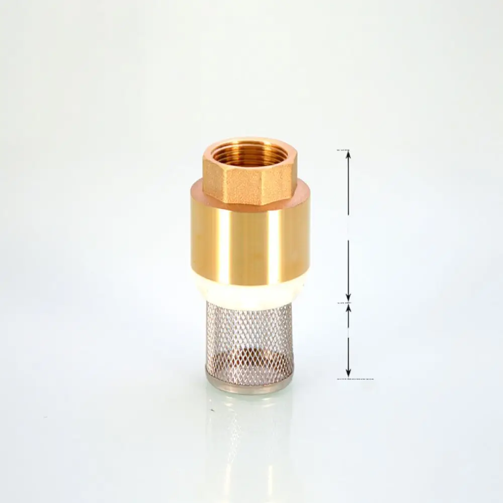 Brass Water Pump Bottom Valve Check Valve Anti Backflow Strainer Filter For Residential And Industrial Pipe Fittings