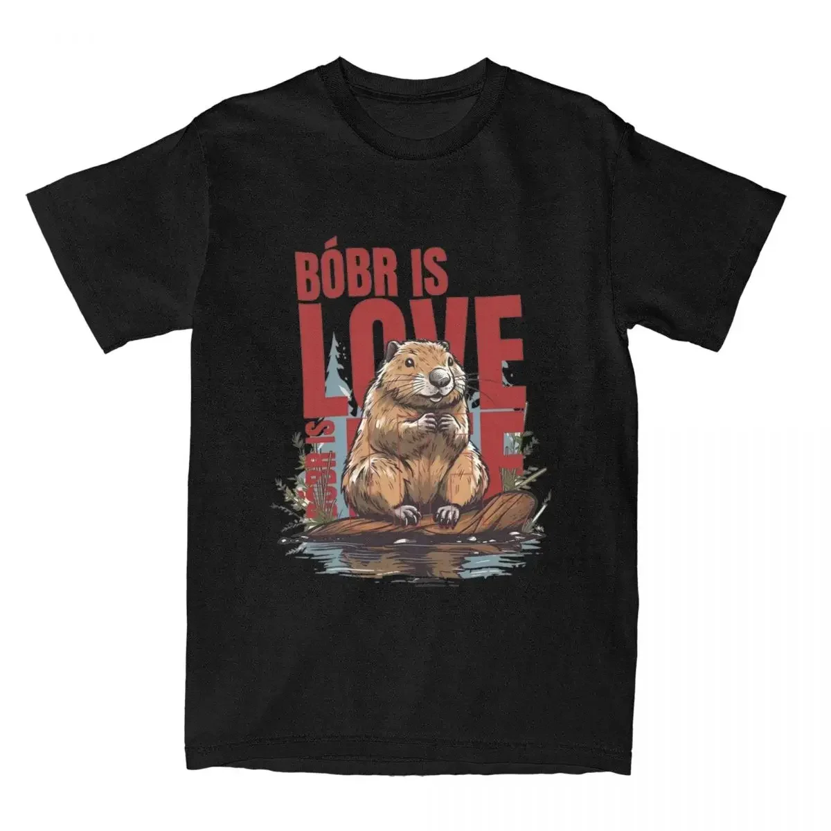 Summer Men Polish Beaver Moment Bobr Is Love Bobr Is Life T Shirt Merch Bober Kurwa Cotton T-shirt Clothing Leisure Tee Shirt