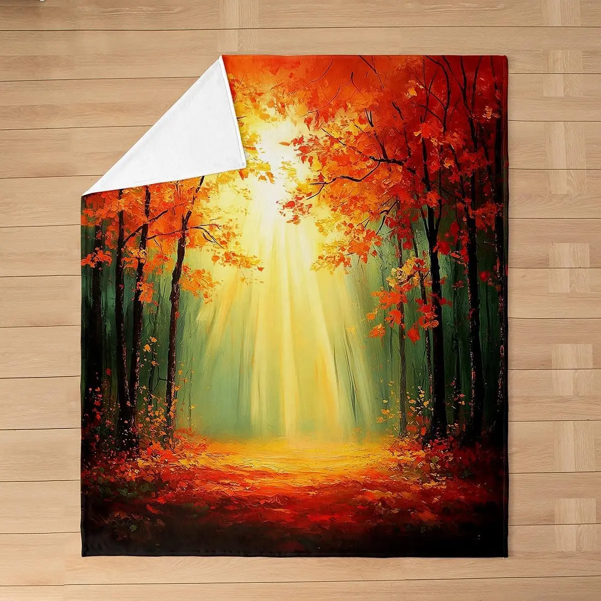 

Пушистое плюшевое одеяло на День Благодарения, осеннее флисовое одеяло с кленовым листом, фланелевое одеяло в деревенском стиле для фермерского дома для кровати