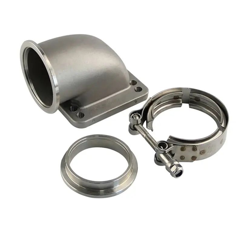 

M50K-для T3 T4 Turbo, совместимый с 2,5-дюймовым стальным литым локтевым адаптером Vband, 90-градусное соединение с зажимами