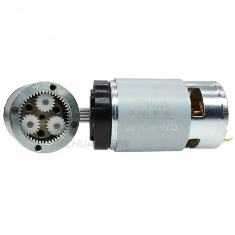 Imagem -06 - High Torque dc Gear Motor Caixa de Engrenagem Planetária Ventilador Secador de Cabelo Motor Esteira 42gp 775 12v 24v 42 mm