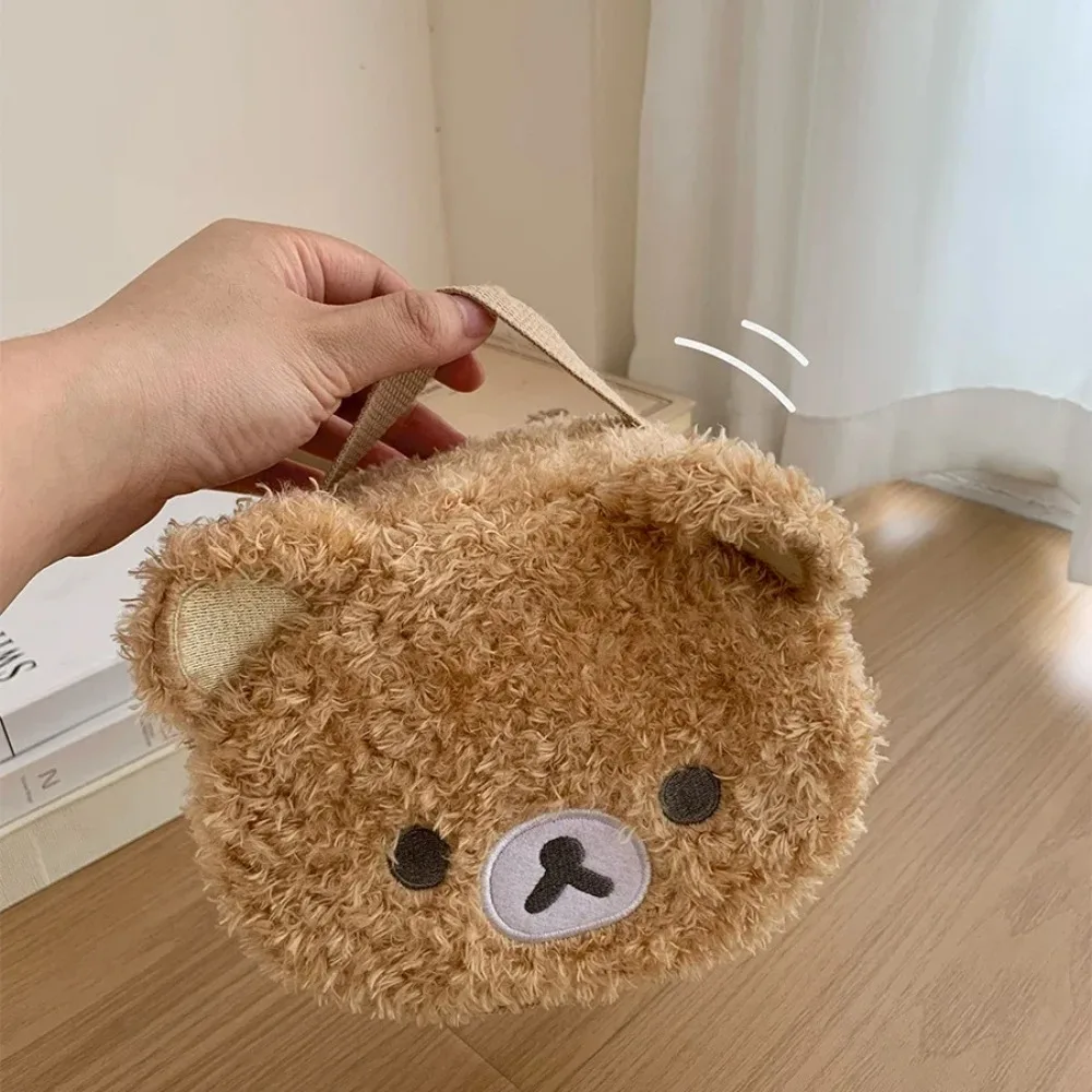 Estuche de Maquillaje de Peluche con Diseño de Oso Relajado, Bolsa de Cosméticos, Bolsa de Almacenamiento de Joyas para Mujer, Organizador para Niñas, Bolsos de Mano, Regalo, Gran Venta
