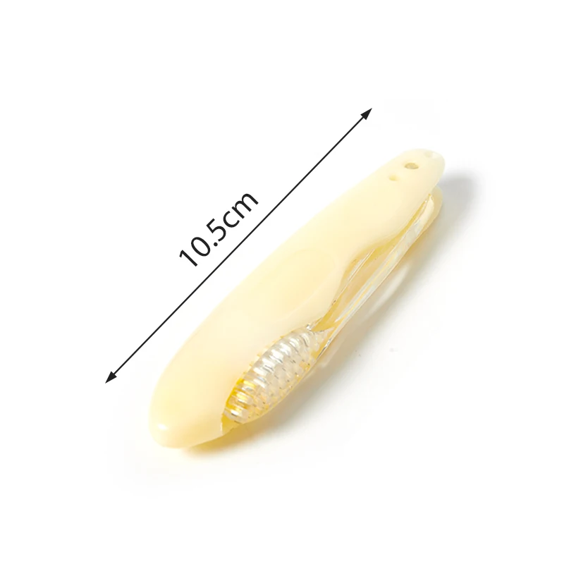 1pcs Folding Toothbrush Charcoal Fiber Portable Compact Travel Camping Soft Toothbrush Hygiene Unisex OralCare Cleaning Tool