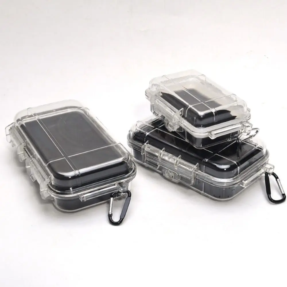 Durable ABS Camping Box Transparent Equipment Dry Box Sealed Storage Box Shockproof Professional Waterproof Toolbox