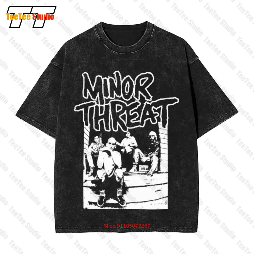 

Редкая винтажная футболка большого размера с группой Minor Threat Band American Hardcore 9F1L