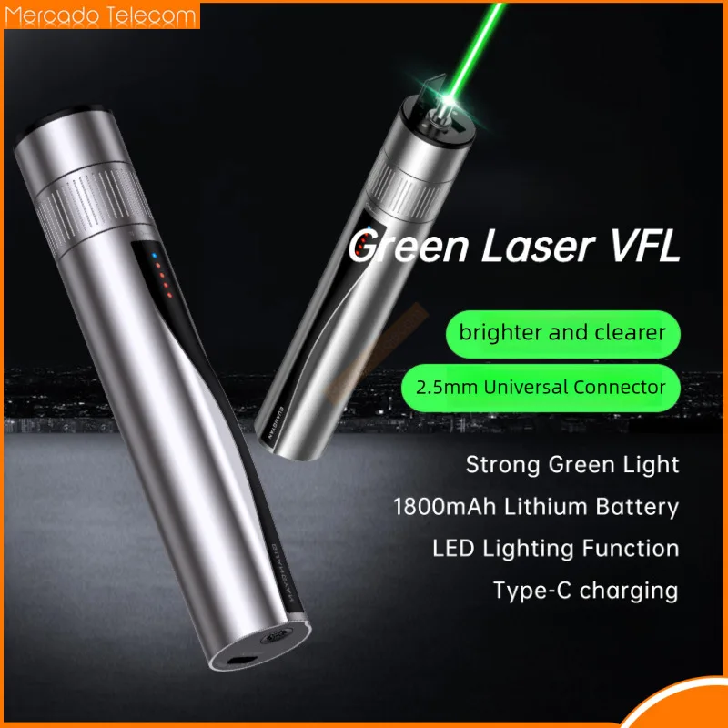 

1 шт., новая ручка зеленого света, визуальный локатор неисправностей, 10 км, 30 км, 30 км, перезаряжаемая литиевая батарея с зеленым источником VFL FTTH