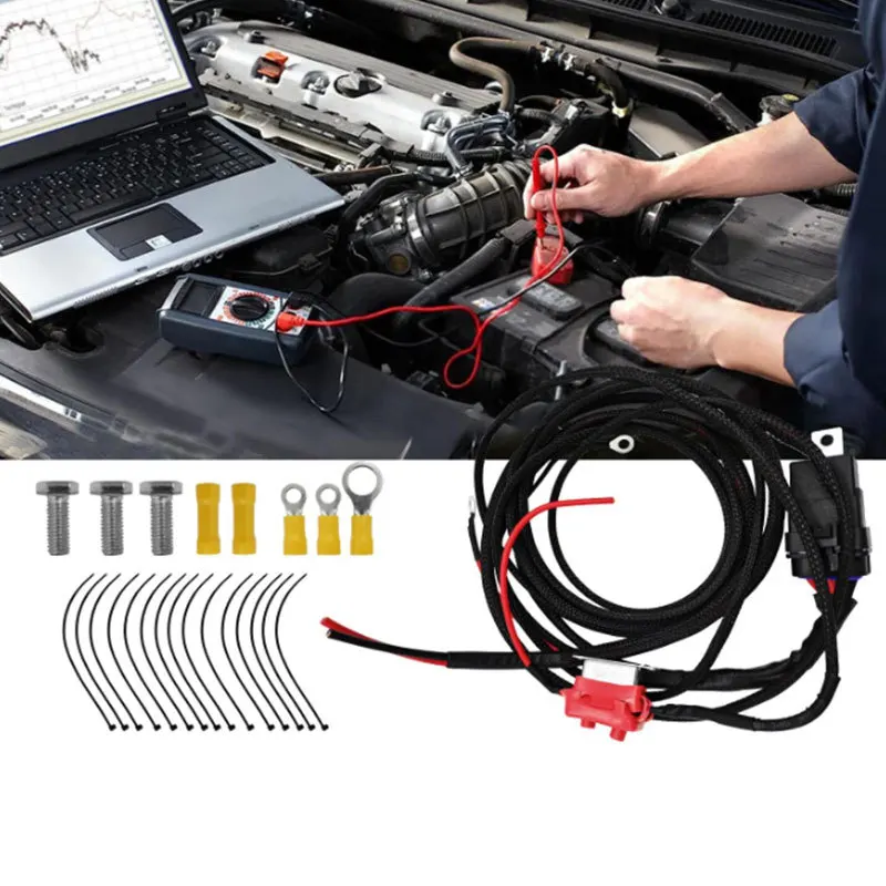 30 AMP 12V16307 Heavy duty Fuel Pump Relay and Wire Harness Kit Electric Fuel Pump Automotive Wire Harness